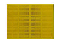 Poliüretan Kauçuk Titreşimli Mesh Elek 20 ~ 80 mm Kalınlık Sarı Renk